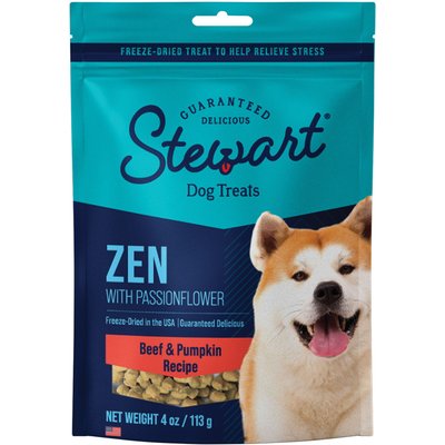 Stewart Stewart Zen Beef & Pumpkin Recipe Grain-Free Freeze-Dried Dog Treat, 4-oz bag