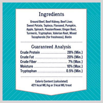 Show full view: Stewart Zen Beef & Pumpkin Recipe Grain-Free Freeze-Dried Dog Treat, 4-oz bag slide 3 of 11