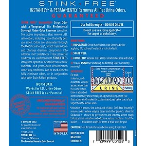 Stink Free Cat Urine & Odor Remover, 32-fl oz bottle
