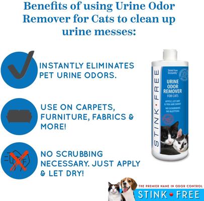 Show full view: Stink Free Cat Urine & Odor Remover, 32-fl oz bottle slide 7 of 8