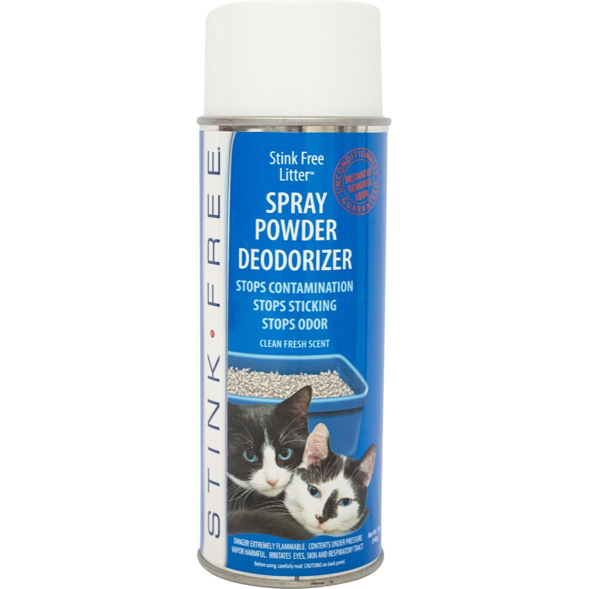 Stink Free Litter & Litter Box Spray Powder, 12-fl oz bottle
