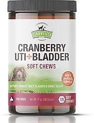 Strawfield Pets Cranberry + UTI Bladder Chews Grain-Free Dog Supplement, 120 count