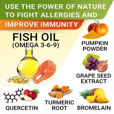 Show full view: StrellaLab Allergy Relief & Anti Itch Relief with Omega 3 Skin & Coat Fish Oil Chew Supplement for Dogs, 180 count slide 4 of 10