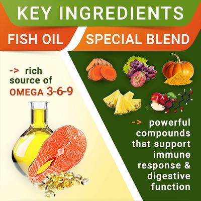 Show full view: StrellaLab Allergy Relief & Anti Itch Relief with Omega 3 Skin & Coat Fish Oil Chew Supplement for Dogs, 180 count slide 6 of 10