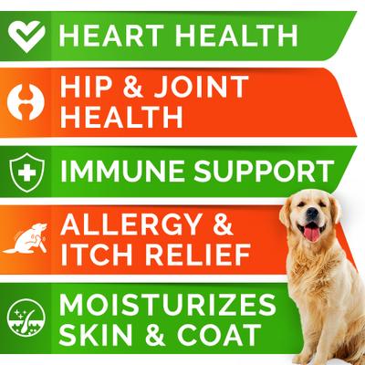 StrellaLab Allergy & Itch Relief Wild Alaskan Salmon Oil Skin, Coat & Joint Supplement Dog Chews
