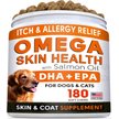 Show in main carousel: StrellaLab Allergy Relief & Itch Relief with Omega 3 Skin & Coat with Salmon Oil Chew Supplement for Dogs, 180 count slide 1 of 8