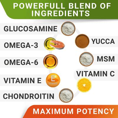 Show full view: StrellaLab Glucosamine Chondroitin Soft Chew Joint Supplement for Dogs, 360 count slide 5 of 9