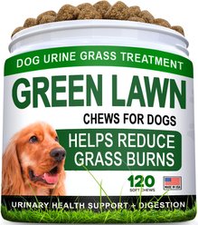 StrellaLab Grass Burn Spot & Urine Neutralizer & Grass Spot Saver with Methionine Enzymes Chew Supplement for Dogs, 120 count