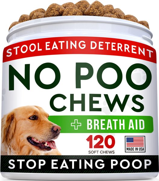 Show full view: StrellaLab No Poo & Coprophagia Stool Eating Deterrent Gut Health & Immune Support Chew Supplement for Dogs, 120 count slide 1 of 6