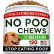 Show in main carousel: StrellaLab No Poo & Coprophagia Stool Eating Deterrent Gut Health & Immune Support Chew Supplement for Dogs, 120 count slide 1 of 6