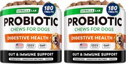 StrellaLab Probiotics Bacon Flavored Digestive Health Soft Chews for Dogs with Prebiotics & Digestive Enzymes, 360 count bundle