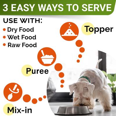 Show full view: StrellaLab Pumpkin High Fiber Powder Stool Consistency & Softener Supplement for Dogs, 8.1-oz jar slide 5 of 9