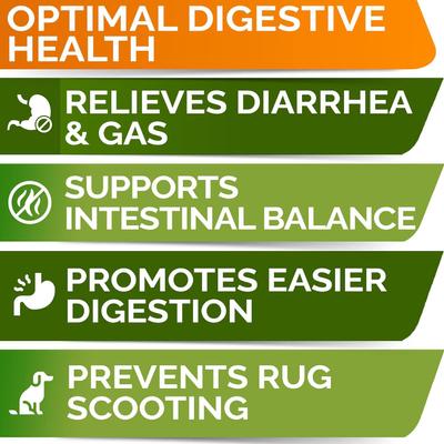 Show full view: StrellaLab Vet Strength Probiotics & Digestive Enzymes Fiber Chew Supplement & Digestion & Gut Health for Dogs, 120 count slide 3 of 8