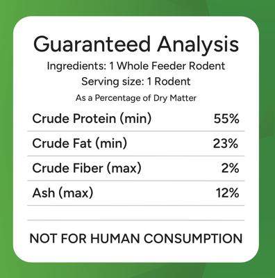 Show full view: Strike Large Frozen Mice Reptile Food, 50 count slide 2 of 3