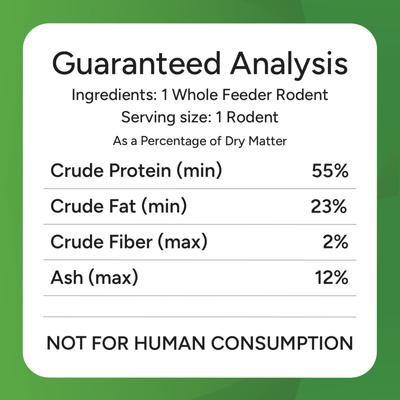 Show full view: Strike Medium Frozen Rats Reptile Food, 5 count slide 2 of 3