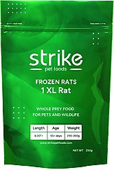 Strike X-Large Frozen Rats Reptile Food, 1 count