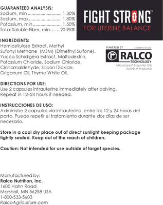 Show full view: Strong Animals Fight Strong for Uterine Balance Cow Supplement, 10 count slide 3 of 3