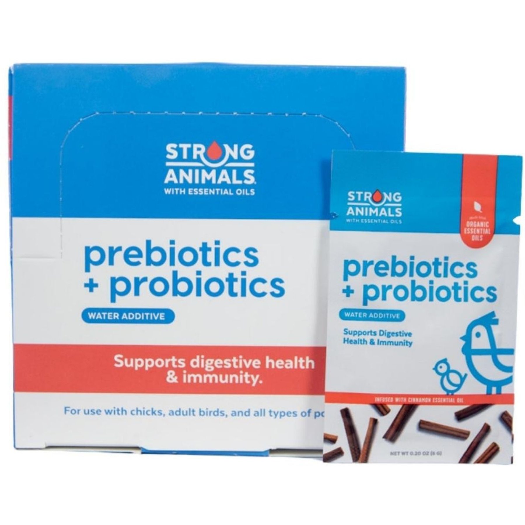 Strong Animals Prebiotics & Probiotics Poultry Water Additive, 6-gm, 30 count