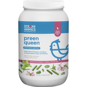 Strong Animals Preen Queen Poultry Bath Additive, 5-lb jar