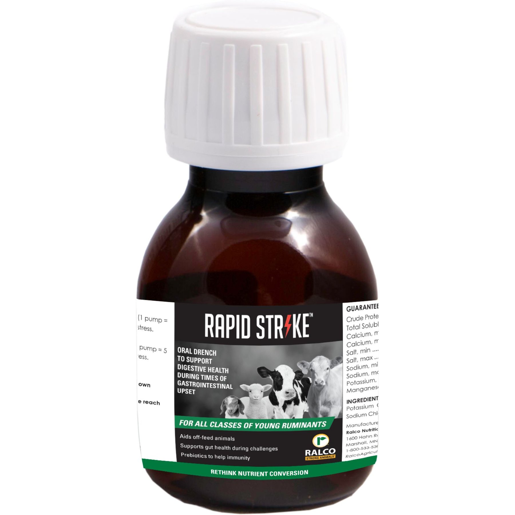 Strong Animals Rapid Strike Farm Animal Supplement, 60-ml bottle