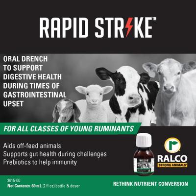Show full view: Strong Animals Rapid Strike Farm Animal Supplement, 60-ml bottle slide 2 of 3