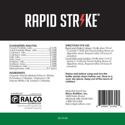 Show full view: Strong Animals Rapid Strike Farm Animal Supplement, 60-ml bottle slide 3 of 3