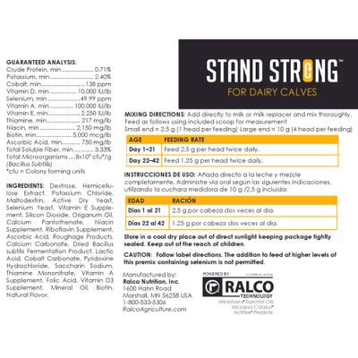 Show full view: Strong Animals Stand Strong for Dairy Calves Supplement, 8.5-lb pail slide 2 of 2