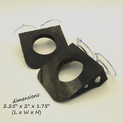 Show full view: Stroodies 1-slot Crested Gecko Feeding MicroLedge, Black slide 2 of 5