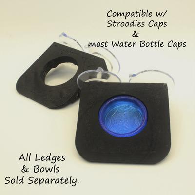 Show full view: Stroodies 1-slot Crested Gecko Feeding MicroLedge, Black slide 5 of 5