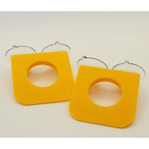 Stroodies 1-slot Crested Gecko Feeding MicroLedge, Pineapple Yellow