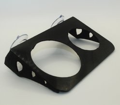 Stroodies 2-slot "Bothsies" Crested Gecko Feeding Ledge, Black