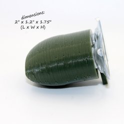 Stroodies BubbleLoft Gecko Hideout, Olive Drab, Tiny/Hatchling slide 2 of 5