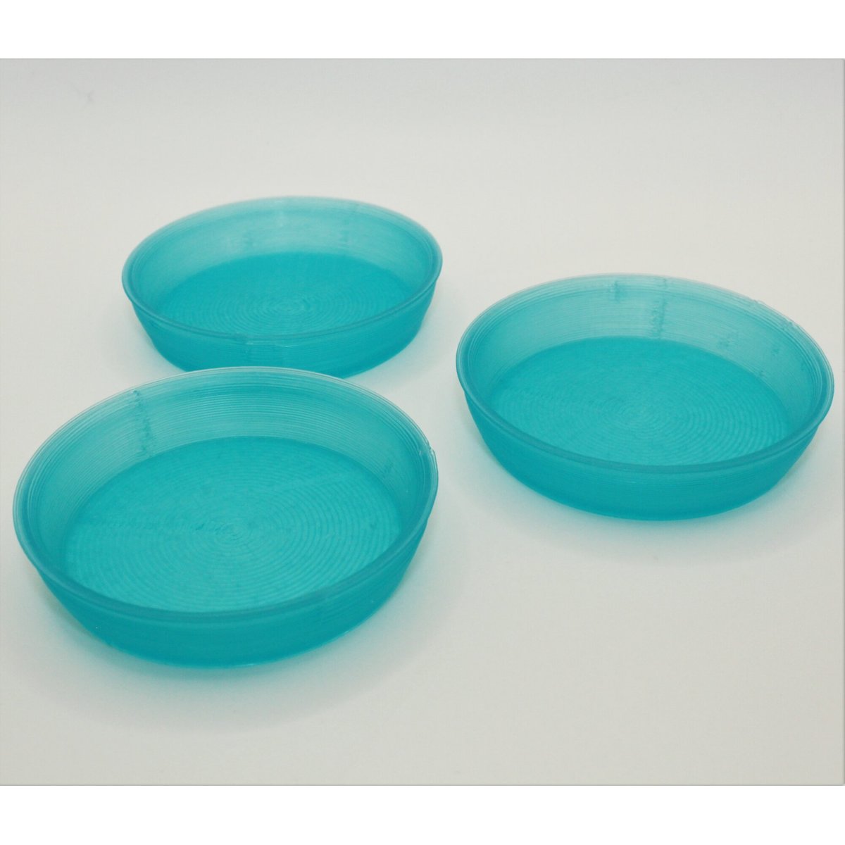 Stroodies Crested Gecko Bowl, 3 count, Aqua, 2-oz