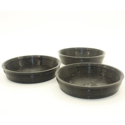 Stroodies Stroodies Crested Gecko Bowl, 3 count, Black, 2-oz