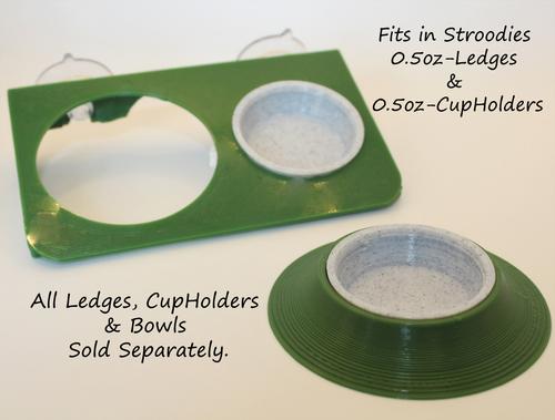 Show full view: Stroodies Crested Gecko Bowl, 3 count, Marble, 0.5-oz slide 5 of 6