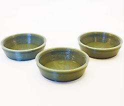 Stroodies Crested Gecko Bowl, 3 count, Olive Drab, 0.5-oz
