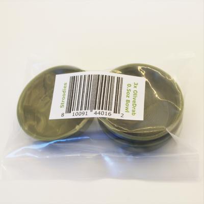 Show full view: Stroodies Crested Gecko Bowl, 3 count, Olive Drab, 0.5-oz slide 3 of 6