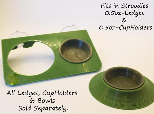 Show full view: Stroodies Crested Gecko Bowl, 3 count, Olive Drab, 0.5-oz slide 5 of 6