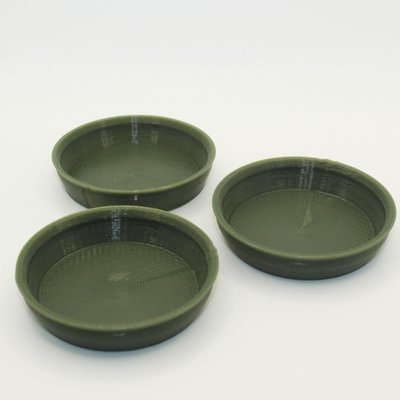 Stroodies Stroodies Crested Gecko Bowl, 3 count, Olive Drab, 2-oz