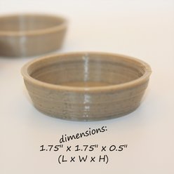 Stroodies Crested Gecko Bowl, 3 count, Sandstone, 0.5-oz slide 2 of 5