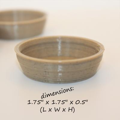 Show full view: Stroodies Crested Gecko Bowl, 3 count, Sandstone, 0.5-oz slide 2 of 6