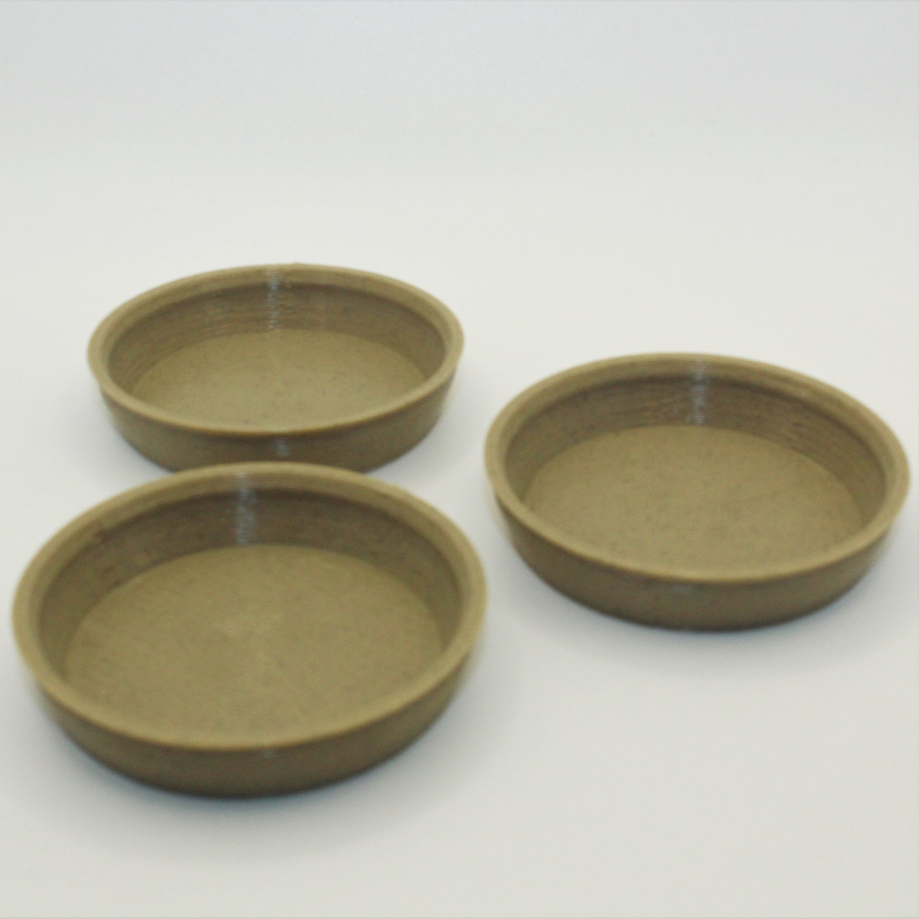 Stroodies Crested Gecko Bowl, 3 count, Sandstone, 2-oz