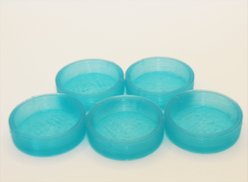 Stroodies Crested Geckos Caps, 5 count, Aqua