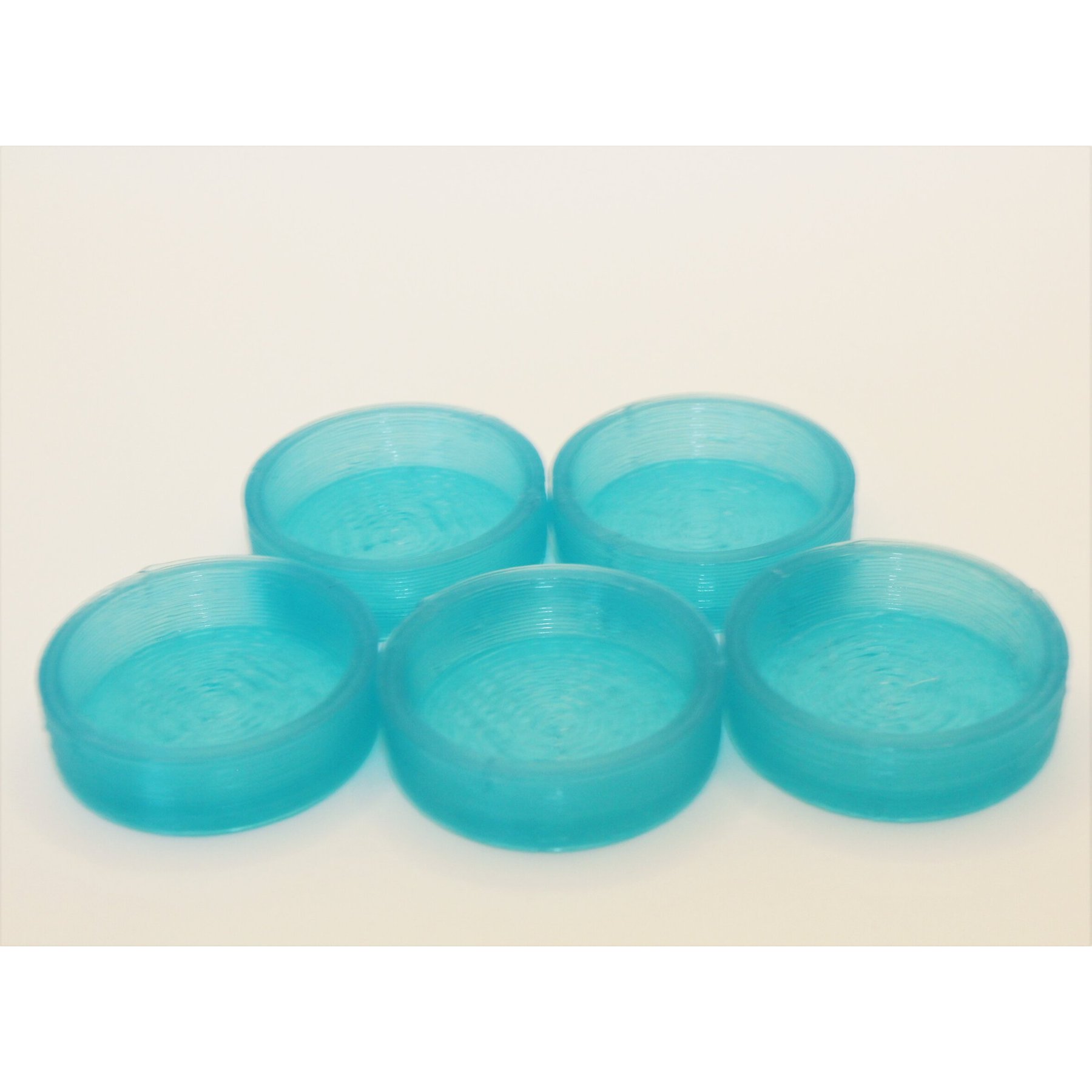 Stroodies Crested Geckos Caps, 5 count, Aqua