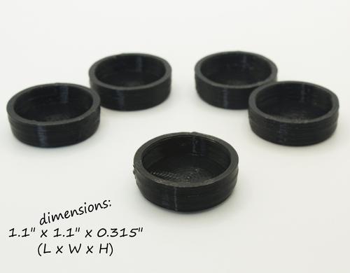 Show full view: Stroodies Crested Geckos Caps, 5 count, Black slide 2 of 6