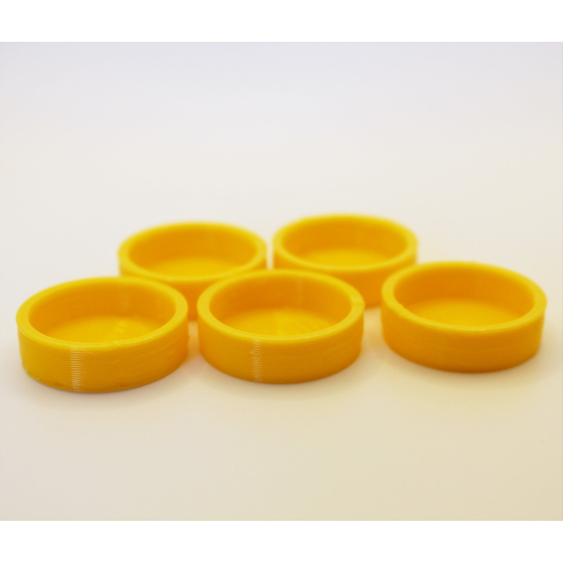 Stroodies Crested Geckos Caps, 5 count, Pineapple Yellow