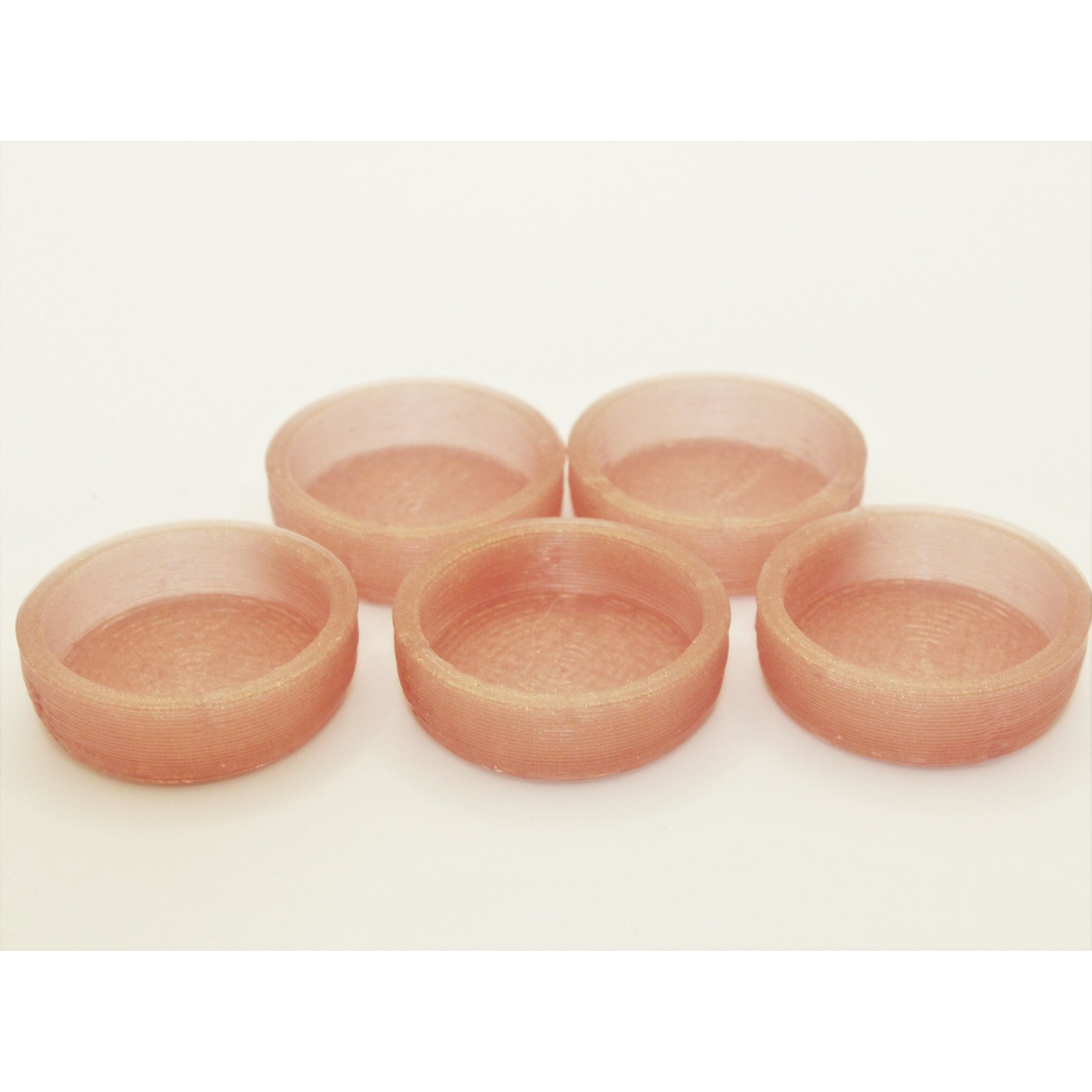 Stroodies Crested Geckos Caps, 5 count, Rose Gold