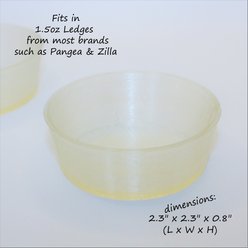 Stroodies Double Crested Gecko Bowl, 1.5-oz, Clear slide 2 of 3