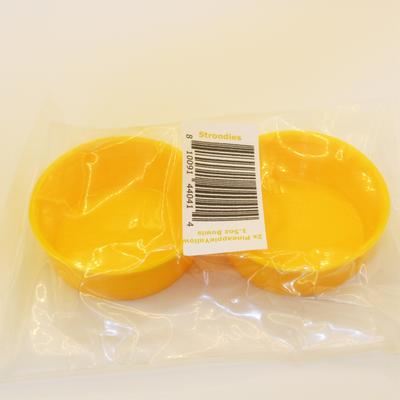 Show full view: Stroodies Double Crested Gecko Bowl, 1.5-oz, Pineapple Yellow slide 3 of 3