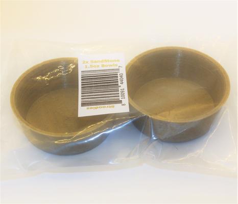 Show full view: Stroodies Double Crested Gecko Bowl, 1.5-oz, Sandstone slide 3 of 3